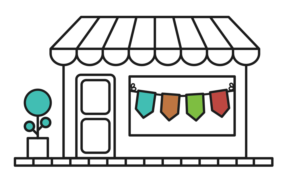 TOTEM studio storefront illustration